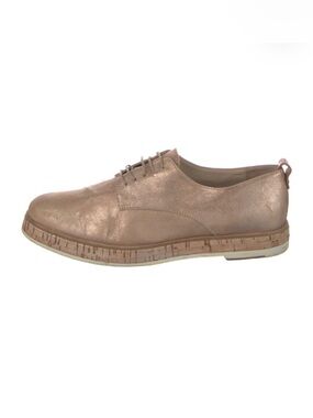 AGL Attilio Giusti Leombruni | metallic leather cork platform lace up oxfords